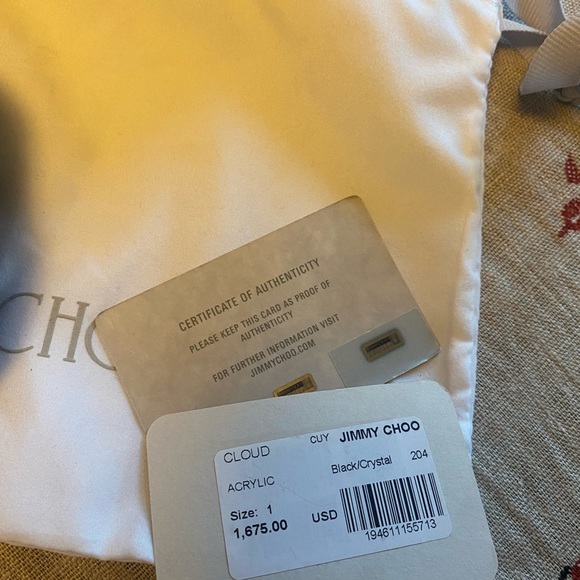 Acrylic Crystals Jimmy Choo Clutch - Picture 5 of 5